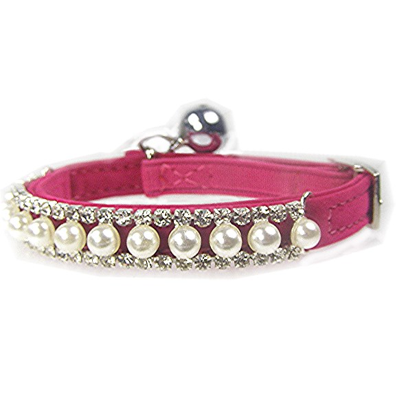 Posh Pearl Cat Collar Pink